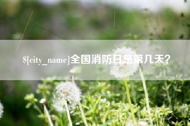 武穴全国消防日是第几天？