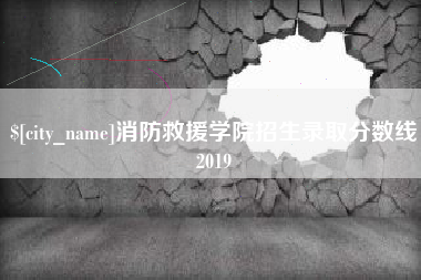 武穴消防救援学院招生录取分数线2019