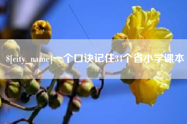 武穴一个口诀记住34个省小学课本