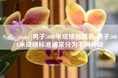 武穴男子5000米成绩对照表-男子5000米成绩标准通常分为不同等级
