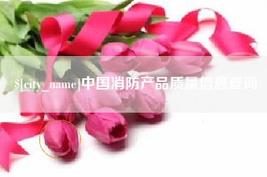 武穴中国消防产品质量信息查询