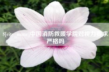 武穴中国消防救援学院对视力要求严格吗