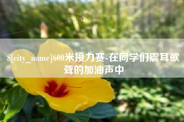 武穴600米接力赛-在同学们震耳欲聋的加油声中