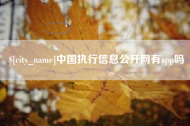 武穴中国执行信息公开网有app吗