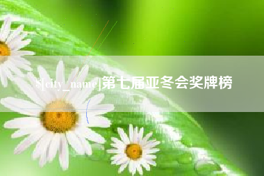 武穴第七届亚冬会奖牌榜