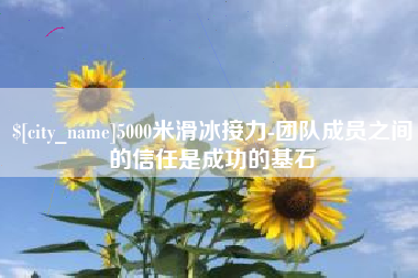 武穴5000米滑冰接力-团队成员之间的信任是成功的基石