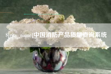 武穴中国消防产品质量查询系统