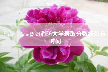 武穴2024消防大学录取分数线公布时间