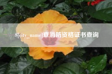 武穴查消防资格证书查询