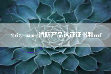 武穴消防产品认证证书和cccf