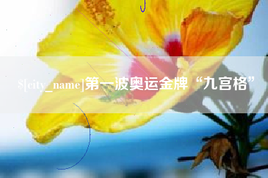 武穴第一波奥运金牌“九宫格”