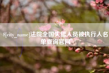 武穴法院全国失信人员被执行人名单查询官网