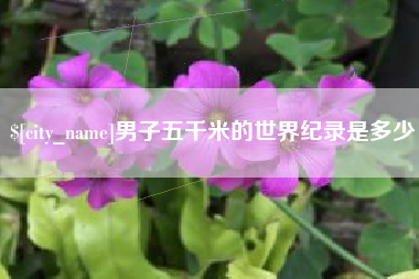 武穴男子五千米的世界纪录是多少