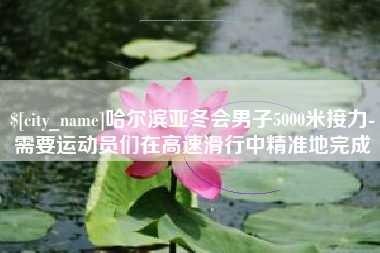 武穴哈尔滨亚冬会男子5000米接力-需要运动员们在高速滑行中精准地完成