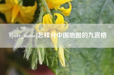 武穴怎样分中国地图的九宫格