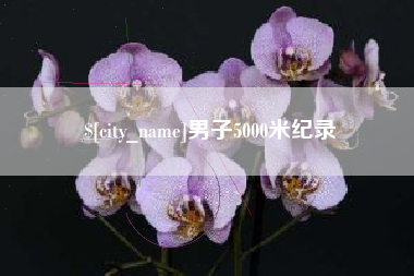 武穴男子5000米纪录
