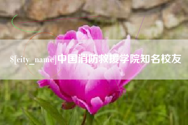 武穴中国消防救援学院知名校友