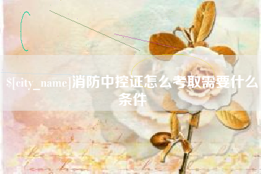 武穴消防中控证怎么考取需要什么条件