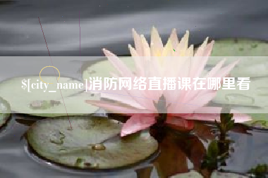 武穴消防网络直播课在哪里看
