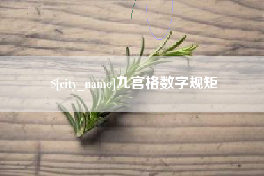 武穴九宫格数字规矩